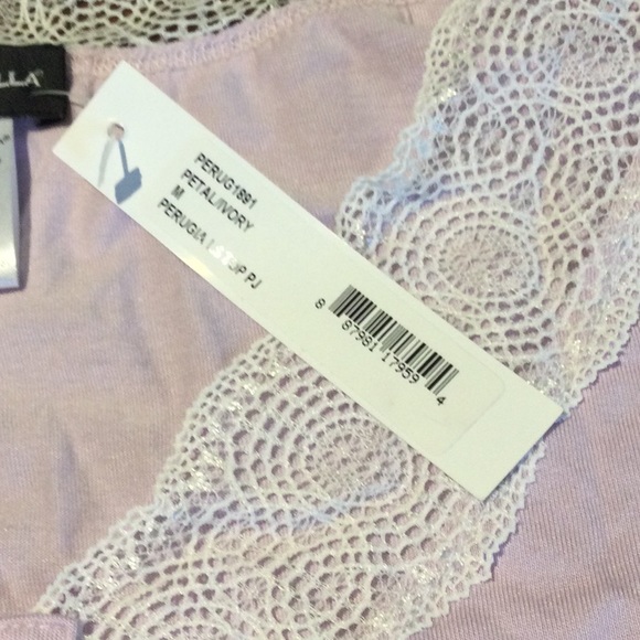 NWT $98 COSABELLA MEDIUM PETAL IVORY PERUGIA LONG SLEEVE PJ TOP - Picture 5 of 10